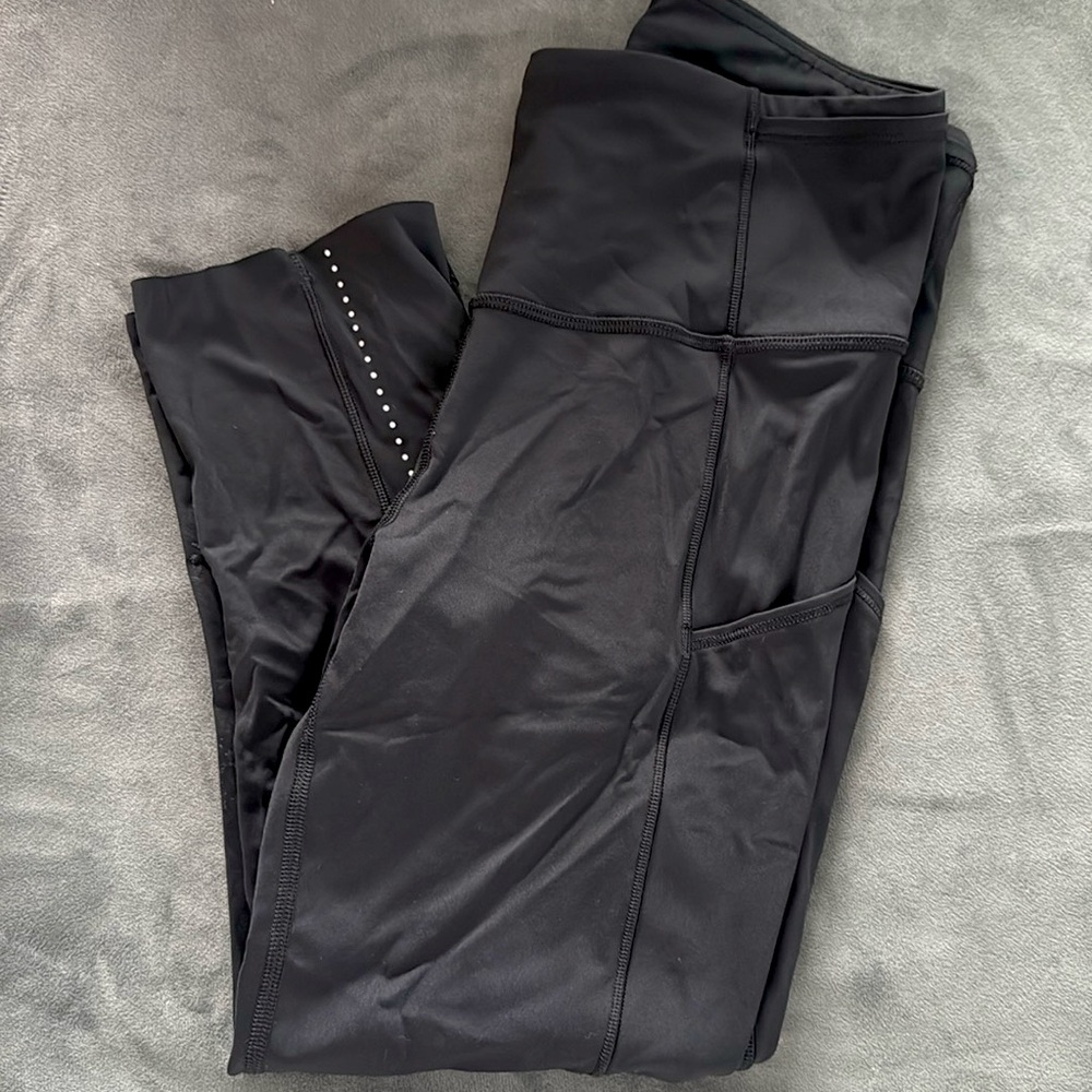 Lululemon Fast and Free Legging Crop w Pockets